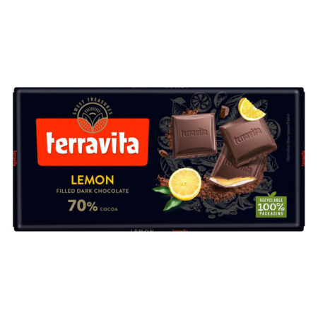Terravita Dark Chocolate 70% with Lemon Filling
