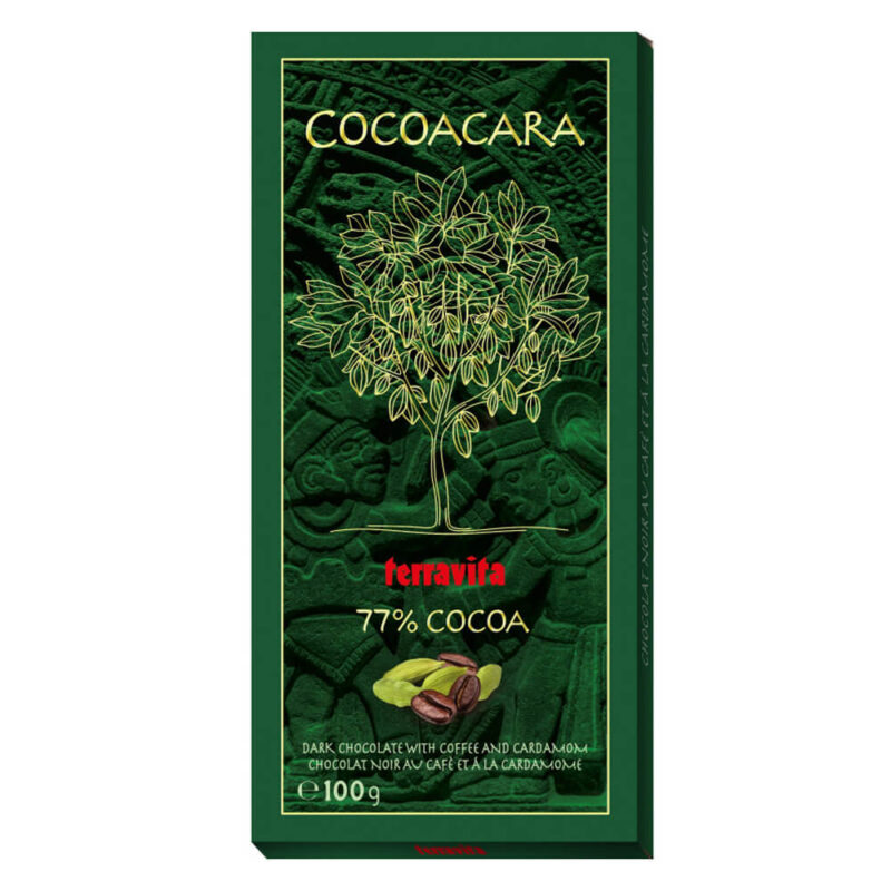 Terravita Dark Chocolate 77% with Coffee & Cardamom