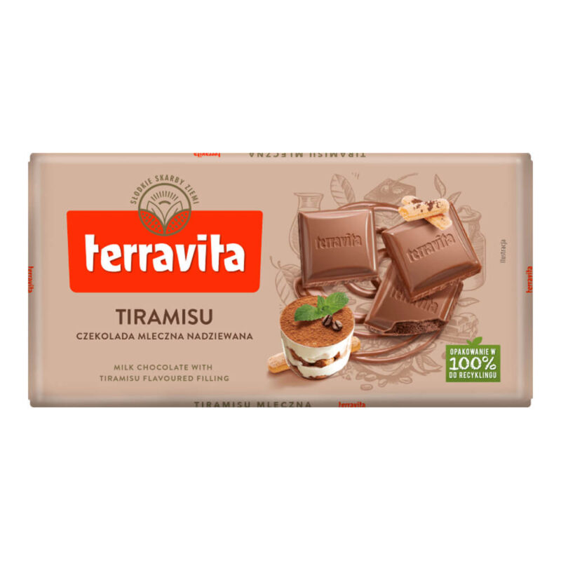 Terravita Milk Chocolate with Tiramisu Filling