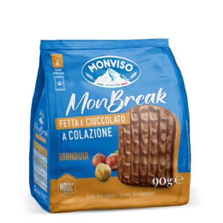 Monbreak Slice and Gianduia Chocolate